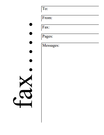 basic fax cover sheet template 4