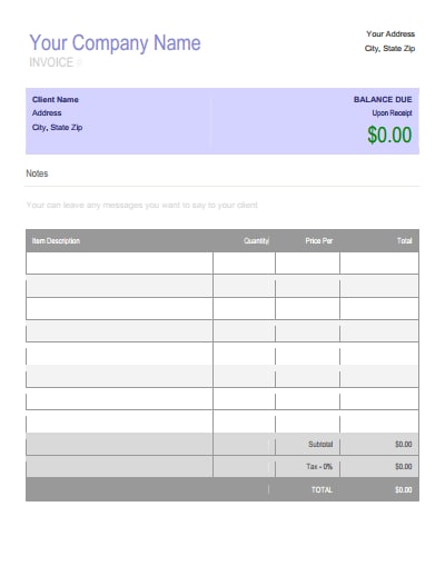 Billing Invoice Template Download Create Edit Fill And Print Wondershare Pdfelement