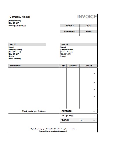 billing invoice template 3