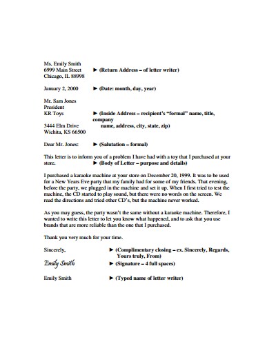 Printable Blank Business Letter Free Friendly Letter Template Pdf 