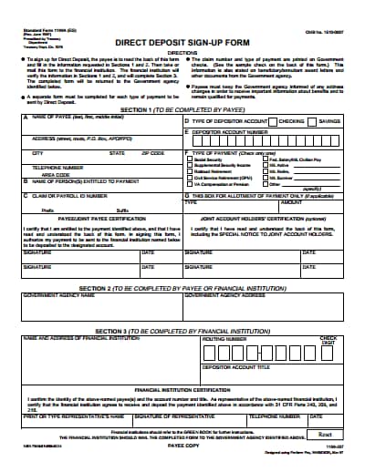 Free Direct Deposit Form Template from images.wondershare.com