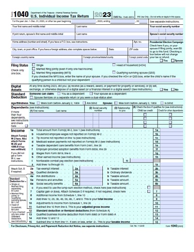 1040 form 2023