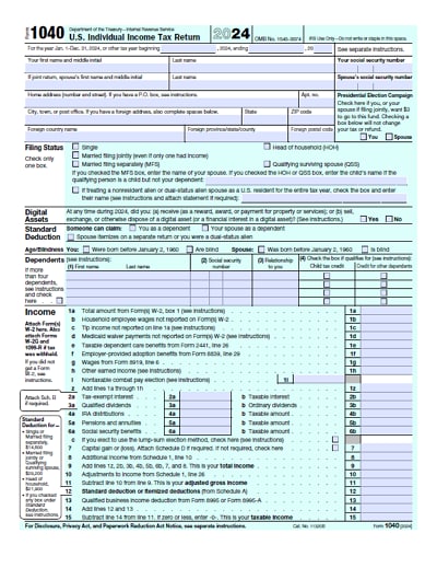 1040 form 2024