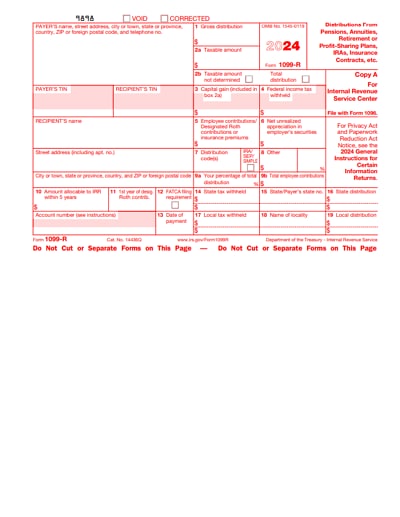 1099-R tax form 2024