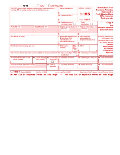 1099-R tax form 2025