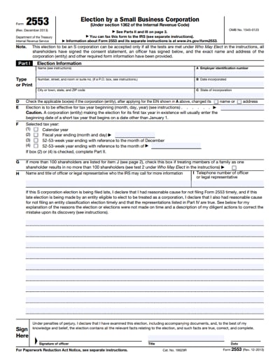2553 tax form 2013