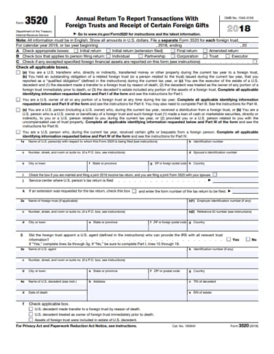 3520 tax form 2018
