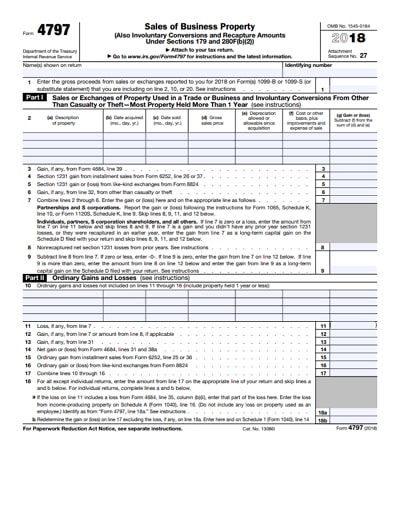 4797 tax form 2018
