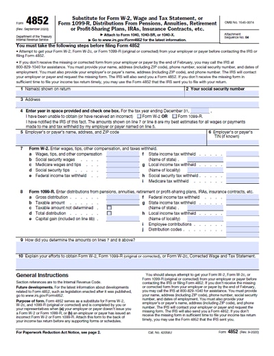 irs 4852 form 2020-2026