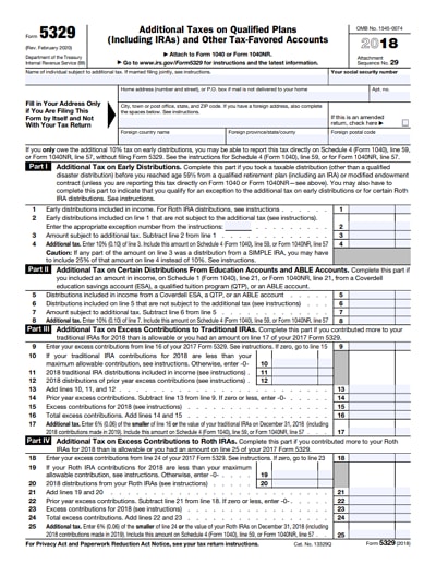 form 5329 2018
