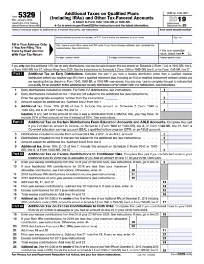 form 5329 2019