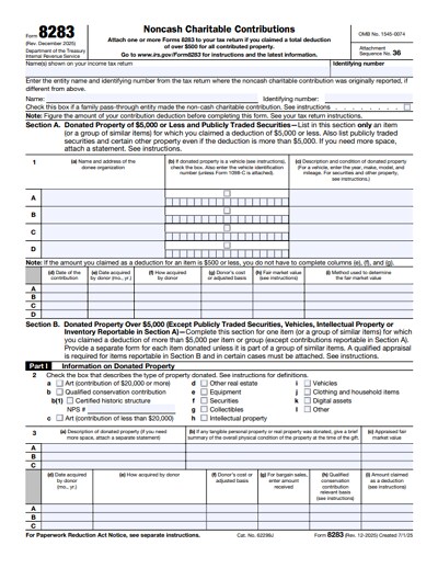 8283 tax form 2025