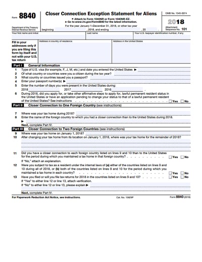 8840 tax form 2018