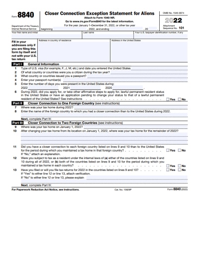 8840 tax form 2022
