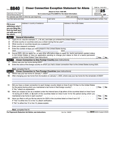 8840 tax form 2025