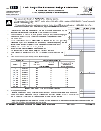 8880 tax form 2019