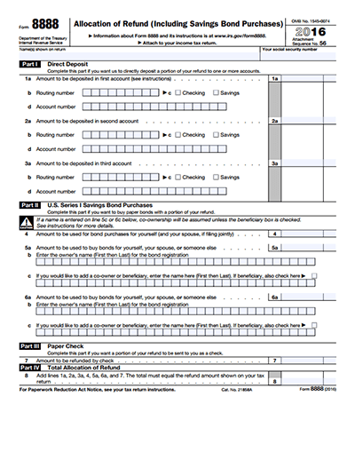 IRS Form 8888 - Free Download, Create, Edit, Fill and Print ...