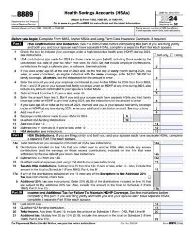 8889 tax form 2024