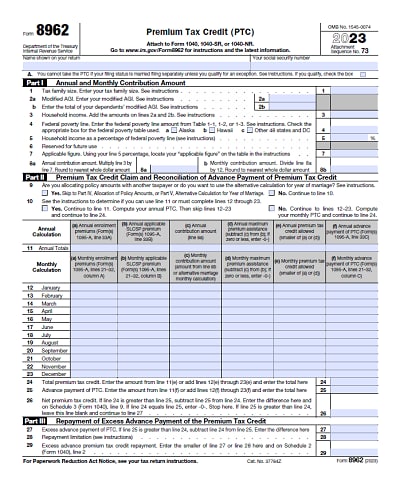 8962 tax form 2023