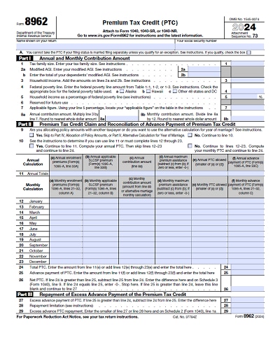 8962 tax form 2024