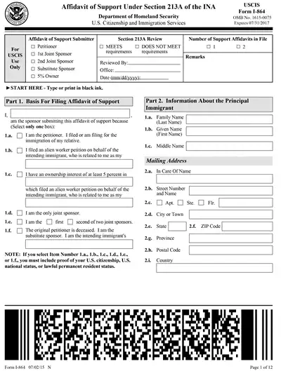 I 864 Form Pdf 2023 Printable Forms Free Online 4505