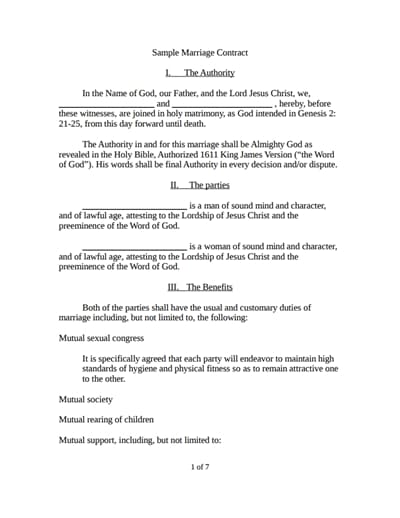 marriage contract template 3