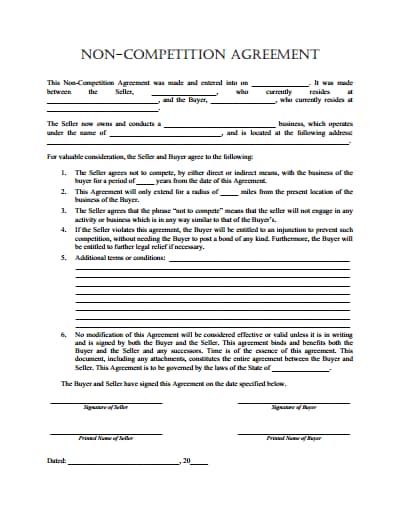 non-compete-agreement-template