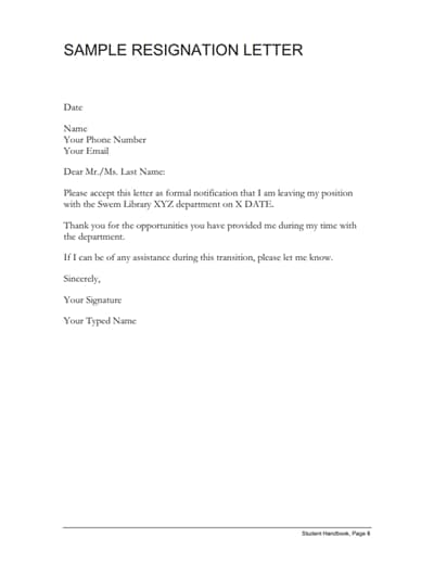 Amazing Tips About Fill In The Blank Resignation Letter Resume For 
