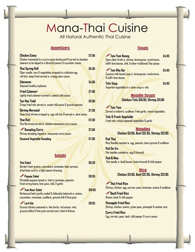 restaurant menu template 1