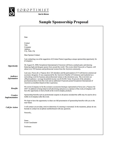 sponsorship proposal template 1