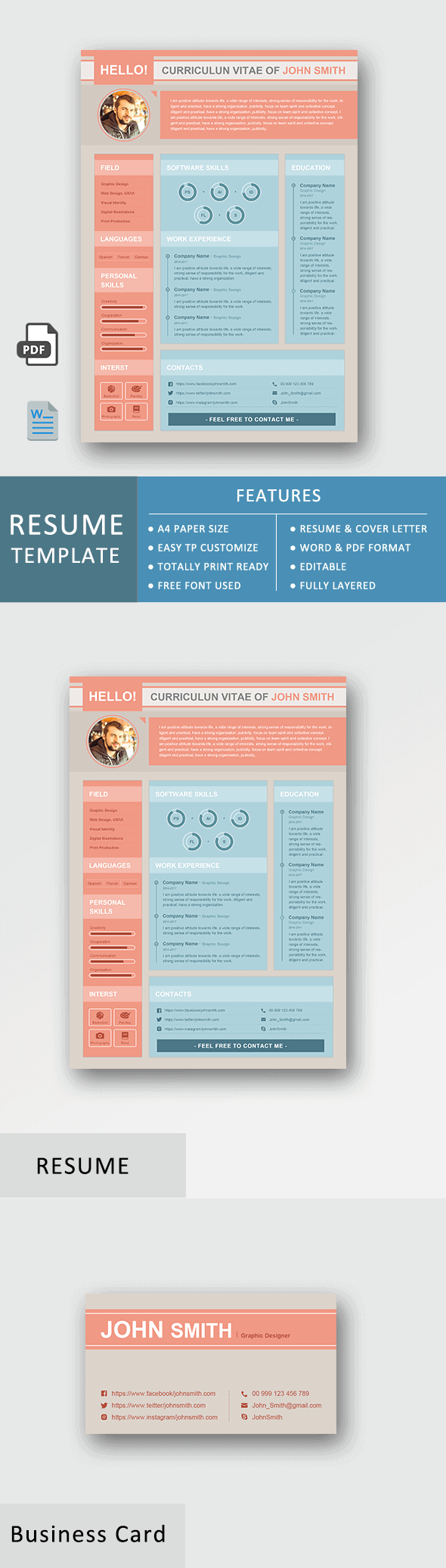 Resume Template - Business Set Basic