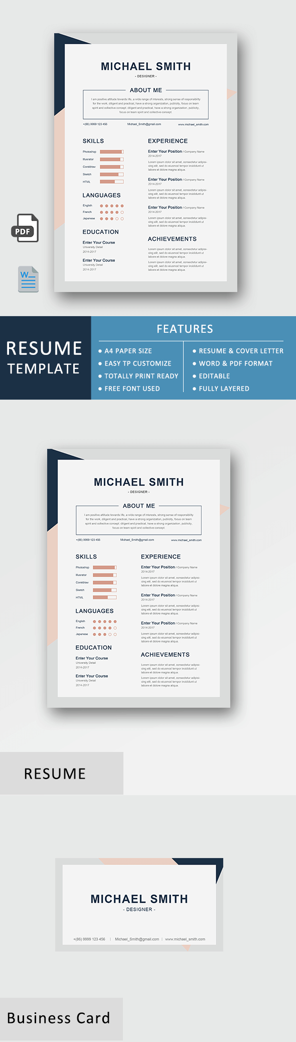 Resume Template - Business Set Lite