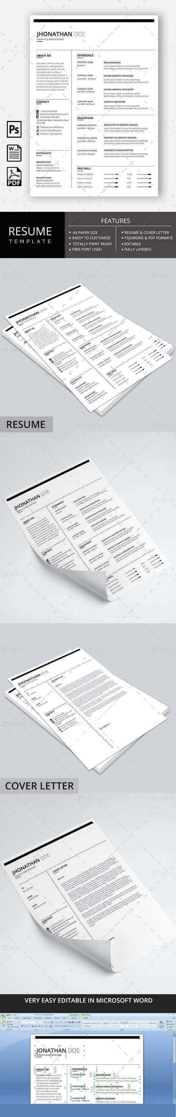 Resume Template - Modern Line