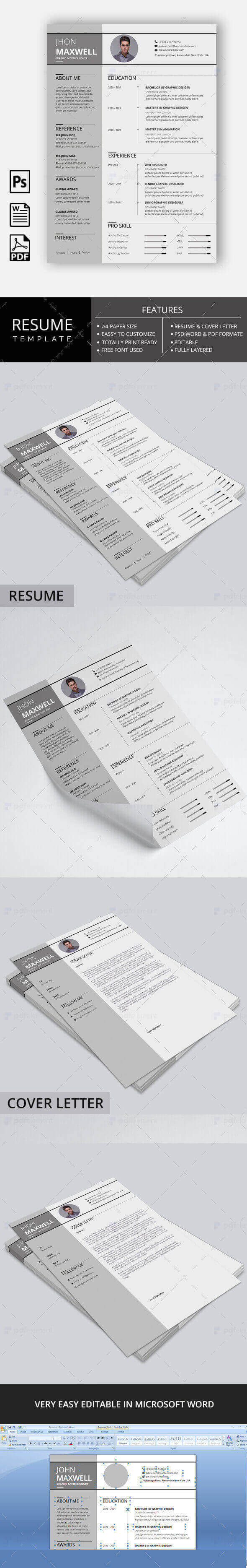 Resume Template - Paradise Gray