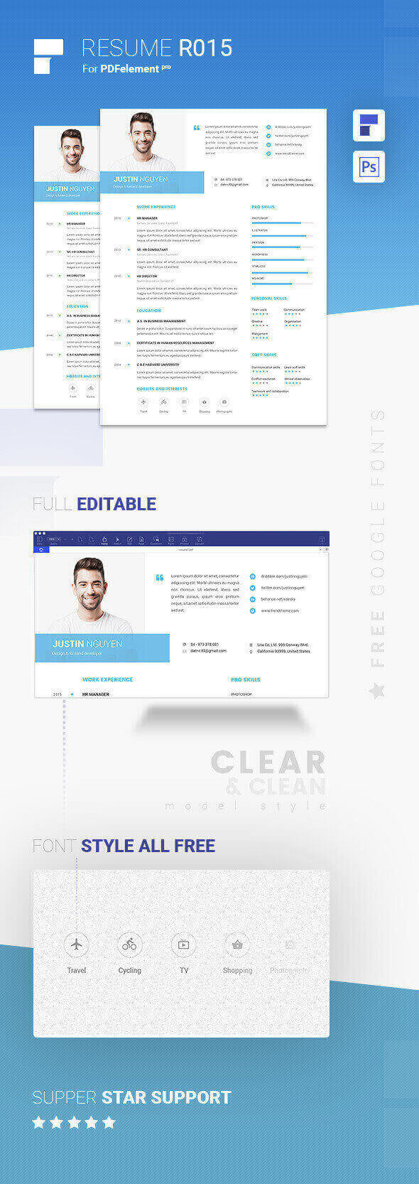 Resume Template - Soft Cloud