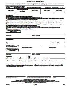 Aflac Cancer Claim Form : Free Download, Create, Edit, Fill and Print