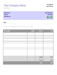 Billing Invoice Template: Download, Create, Edit, Fill and Print
