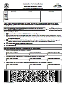 Form N-400 - Free Download, Create, Edit, Fill and Print
