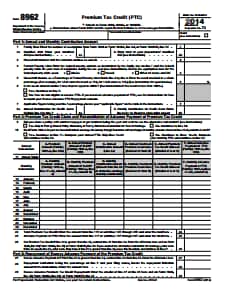 IRS Form 8962   - Free Download, Create, Edit, Fill and Print