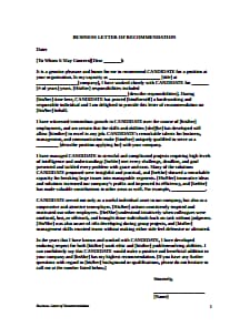 Letter of Recommendation Template: Free Download, Create, Fill