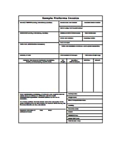 Proforma Invoice Template: Free Download, Create, Edit, Fill and Print