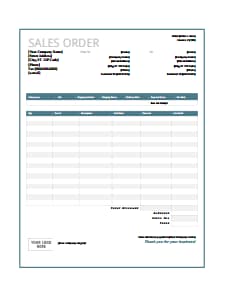 Sales Order Template: Free Download, Edit, Fill, Create and Print