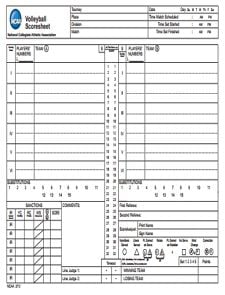 Volleyball Score Sheet: Free Download, Edit, Fill, Create