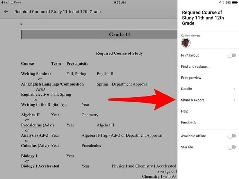 How to Convert Google Docs to PDF on iPad/iPhone and Share Anywhere