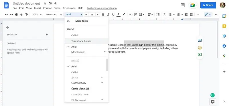 طريقة تعديل Google Docs 6