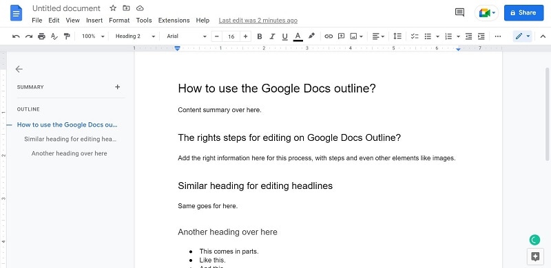 how to edit outline in google docs 13
