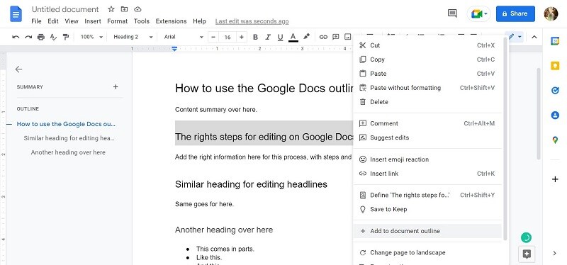  6 FAQs How To Edit Document Outline In Google Docs