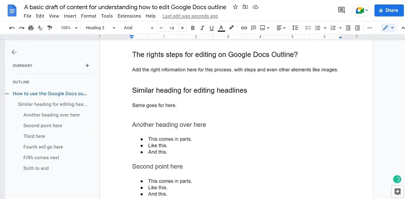 طريقة تعديل المخطط في google docs 15