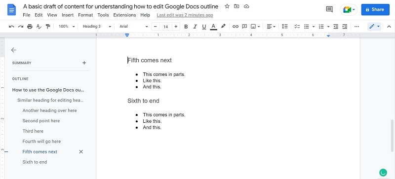 como editar a estrutura de tópicos no google docs 16
