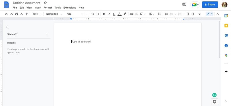 how to edit outline in google docs 2